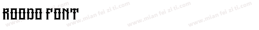 Roodo Font字体转换